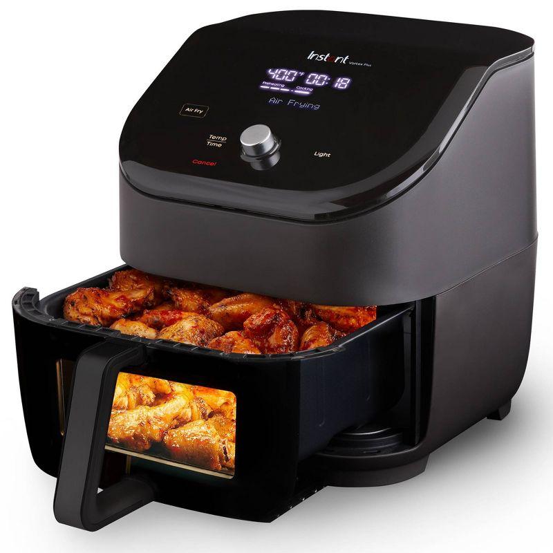 Instant Vortex Plus 6QT Black Air Fryer with ClearCook Window