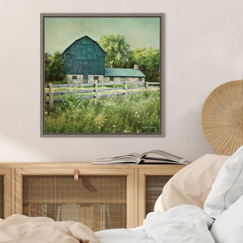 Amanti Art Blissful Country III (Barn) by Elizabeth Urquhart Framed Canvas Wall Art