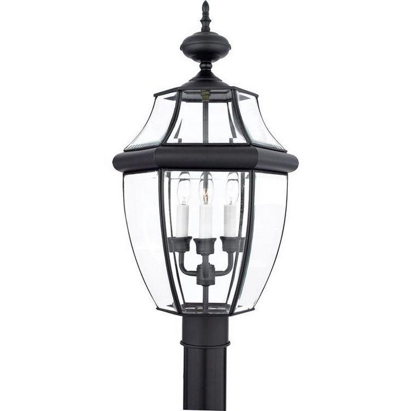 Quoizel Lighting Newbury 3 - Light Post Light in  Mystic Black