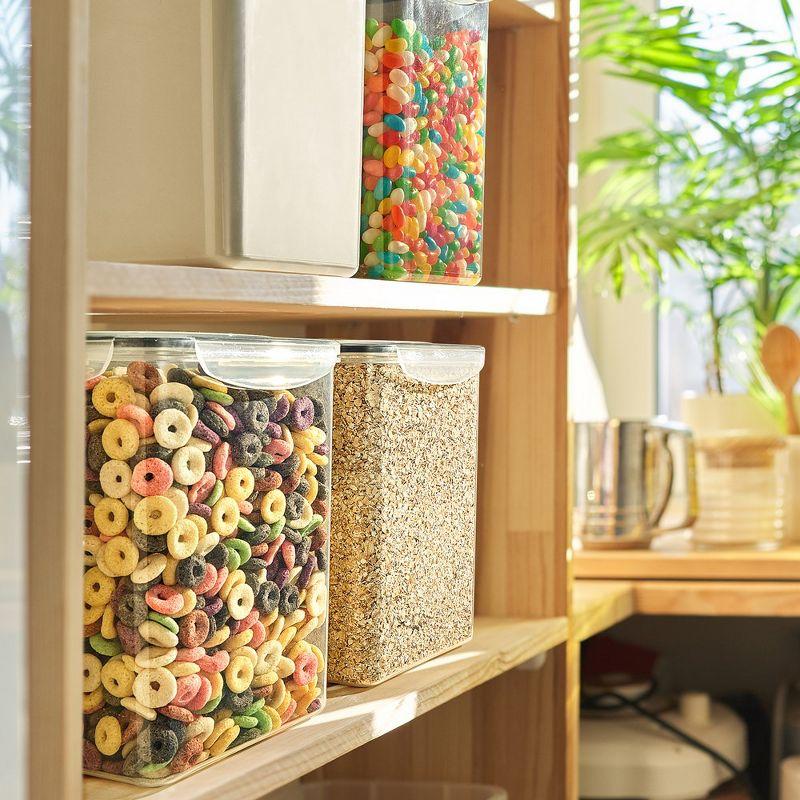 Sorbus 2 Pack Airtight (5qt/170oz) Food Storage Containers with Lids, Labels & Marker -Store Baking Supplies, Sugar, Flour, Rice and More -BPA Free