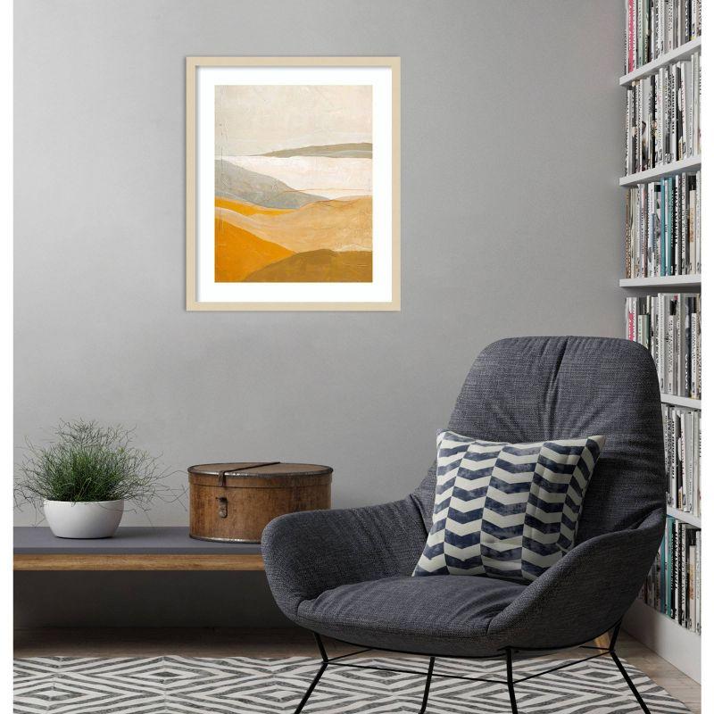 Amanti Art Yellow Field by Design Fabrikken Wood Framed Wall Art Print