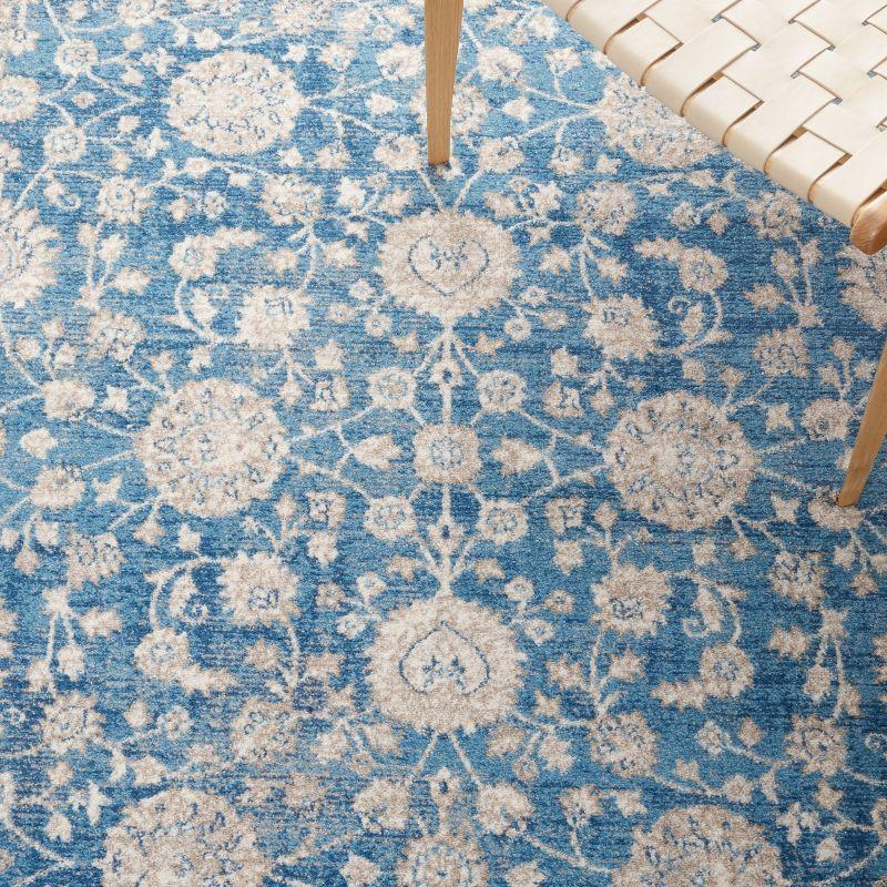 Sofia SOF330 Power Loomed Indoor Area Rug - Blue/Beige - 4'x5'7" - Safavieh