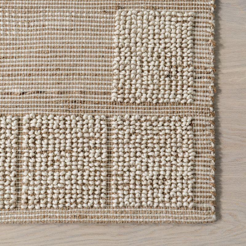 Latitude Run® Oden Textured Jute and Wool Area Rug