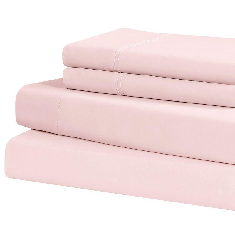 Swift Home | 3-Piece Solid Microfiber Sheet Set Gray Twin XL