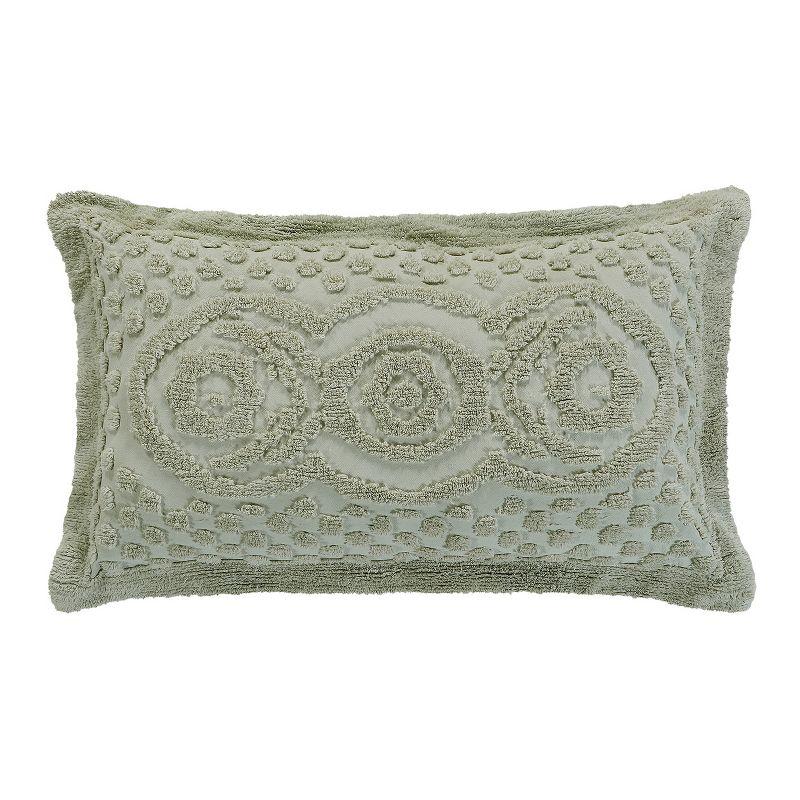Better Trends Heirloom 100% Cotton Sham Machine Washable Pillow Cover with Medallion Pattern