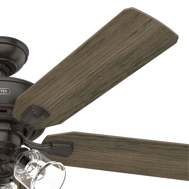 Hunter Fan 52" Rosner 5 - Blade Ceiling Fan With Lights and Pull Chains