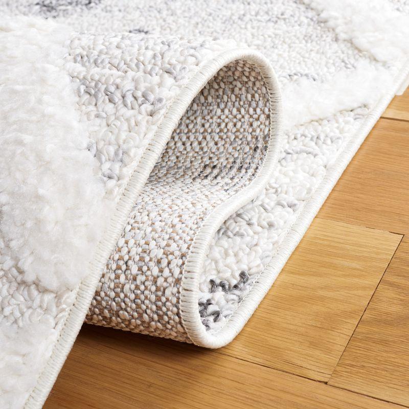 Moroccan Tassel Shag MTS644 Power Loomed Area Rug - Beige/Ivory - 4'x6' - Safavieh.