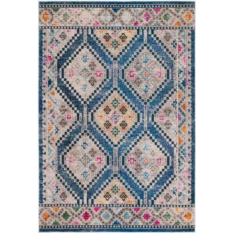 Madison MAD481 Power Loomed Area Rug - Blue/Beige - 5'3"x7'6" - Safavieh.