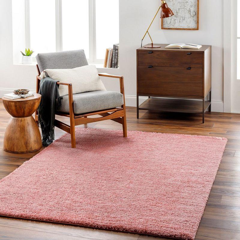 Mark & Day Richlawn 5'3"x7' Rectangle Washable Woven Indoor Area Rugs Coral Pink