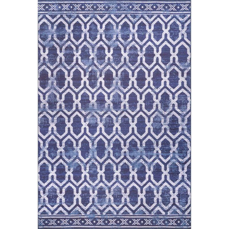 Nuloom Fae Geometric Machine Washable Indoor/Outdoor Area Rug