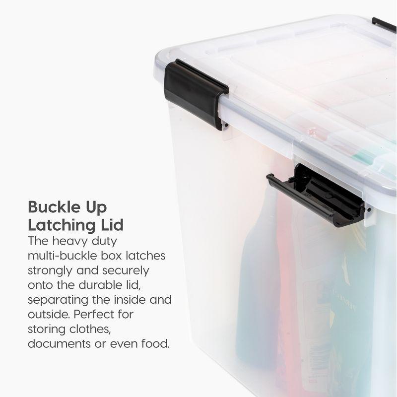 IRIS USA, Inc. 6.5 Qt./2 Gal. Weatherproof Storage Tote