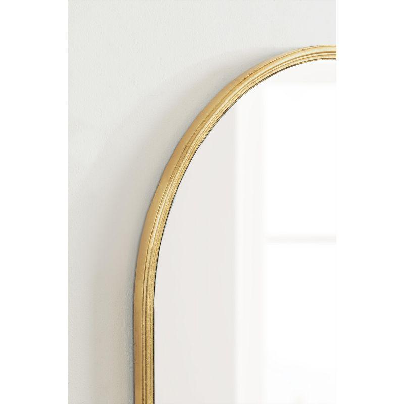 Kate and Laurel Caskill Oval MDF Capsule Mirror, 22x34, Gold