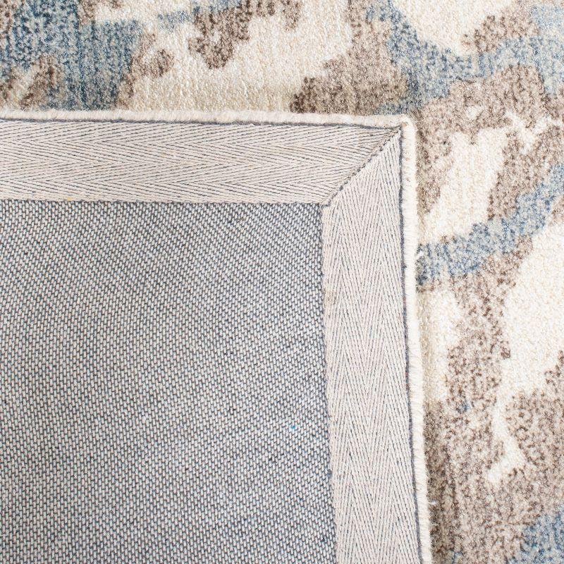 Restoration Vintage RVT112 Hand Tufted Indoor Area Rug - 6'x6' - Light Brown/Ivory - Safavieh