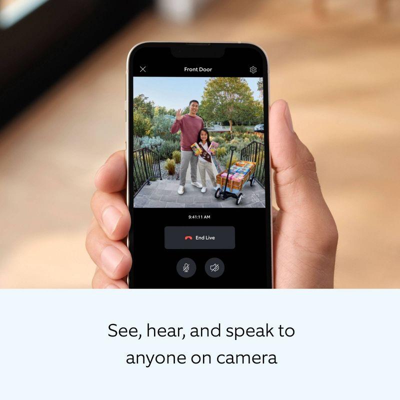 Ring Satin Nickel Wireless Push Button Doorbell