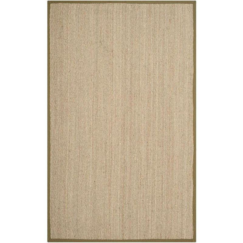Natural Fiber NF115 Power Loomed Indoor Area Rug - Natural/Olive - 5'x8' - Safavieh