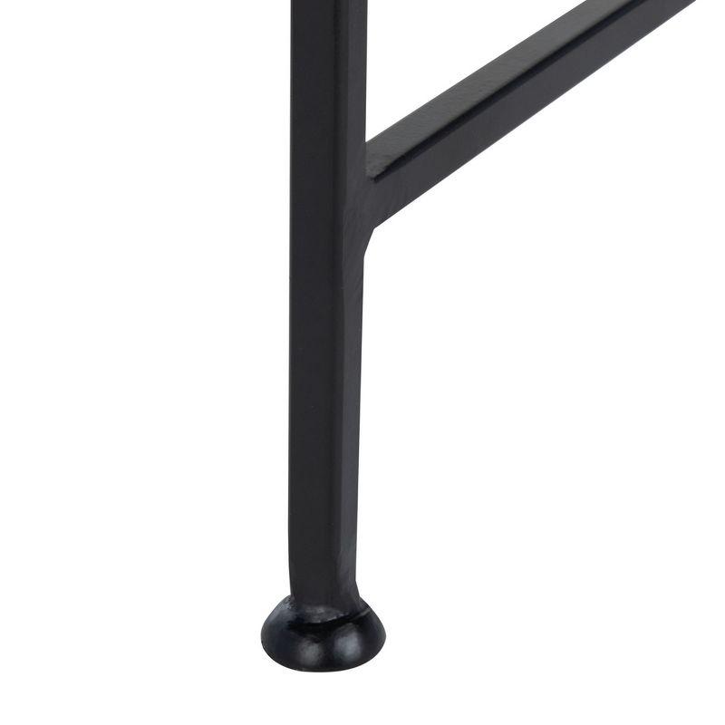 Lumi Agate Accent Table - Multi Color Black Agate/Natural/Black Legs - Safavieh.