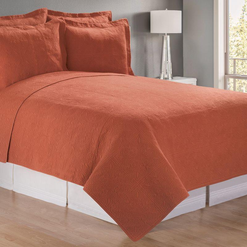 Terra Cotta Cotton Matelassé Standard Sham