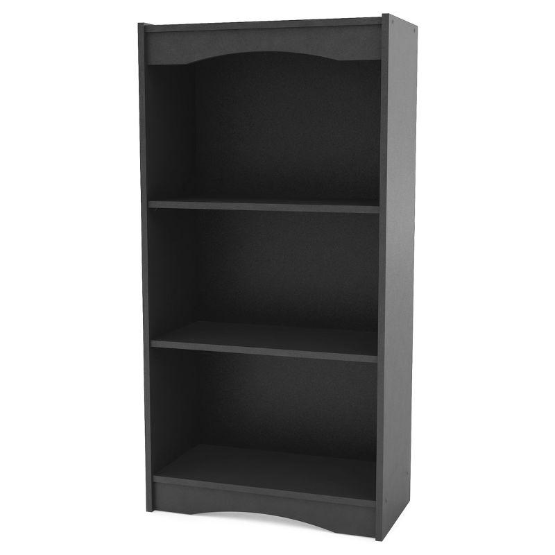 Adjustable Midnight Black 51" Tall Bookcase