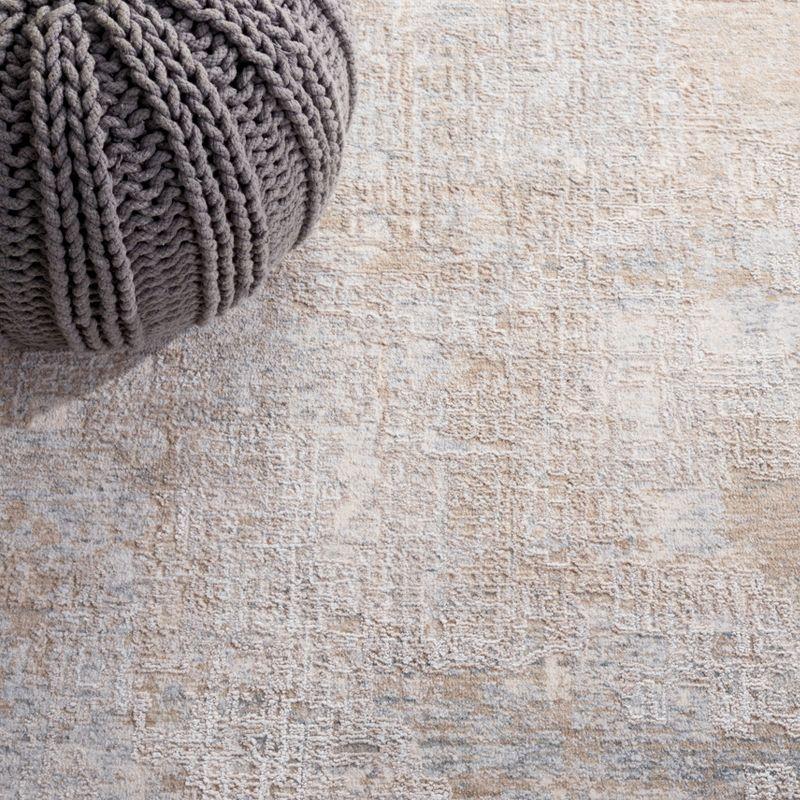 Elysian Gray Hand-Knotted Viscose Blend 5'x8' Area Rug