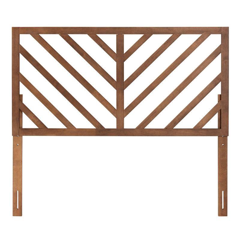 Queen Belisma Wood Headboard Ash Walnut - Baxton Studio