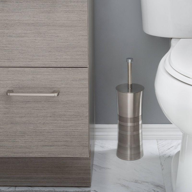 Bath Bliss Metal Toilet Brush And Holder