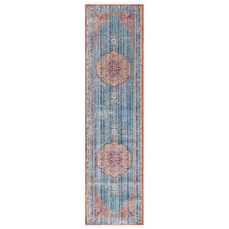 Kenitra KRA676 Power Loomed Accent Rug - Blue/Red - 2'2"x4' - Safavieh.