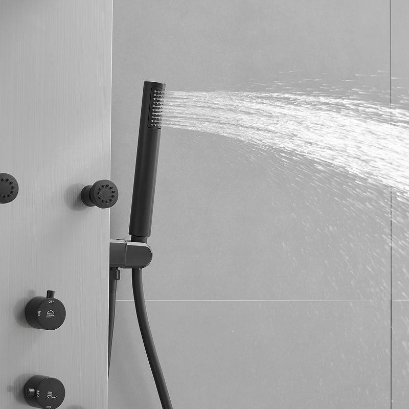 BWE 6-Shower Rain Shower Tower Shower Panel System with Rainfall Shower Head and Shower Wand