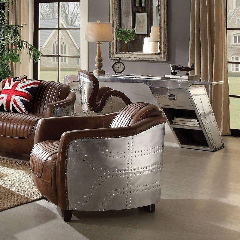 Brancaster Leather Barrel Chair