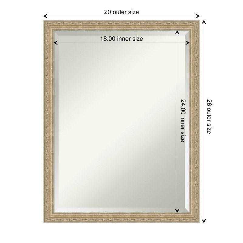Amanti Art Paris Champagne Beveled Wall Mirror 26.25 x 20.25 in.