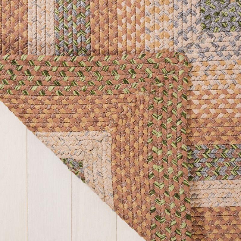 Braided BRD314 Hand Woven Accent Rug - Tan/Multi - 2'6"x5' - Safavieh.