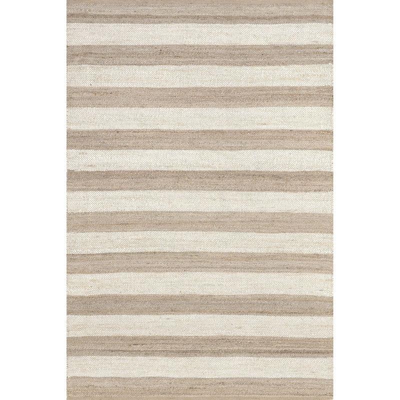 nuLOOM Flatweave Alisia Stripes Jute Area Rug