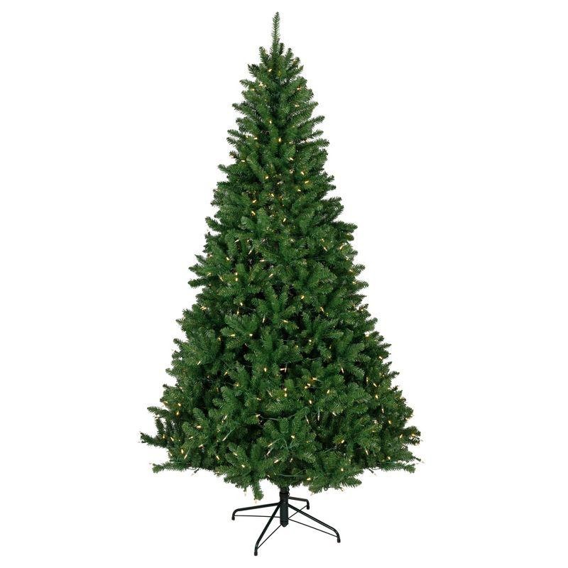 Northlight Seasonal 7.5' Pre-Lit Manchester Pine Instant Connect Artificial Christmas Tree Dual LED Lights
