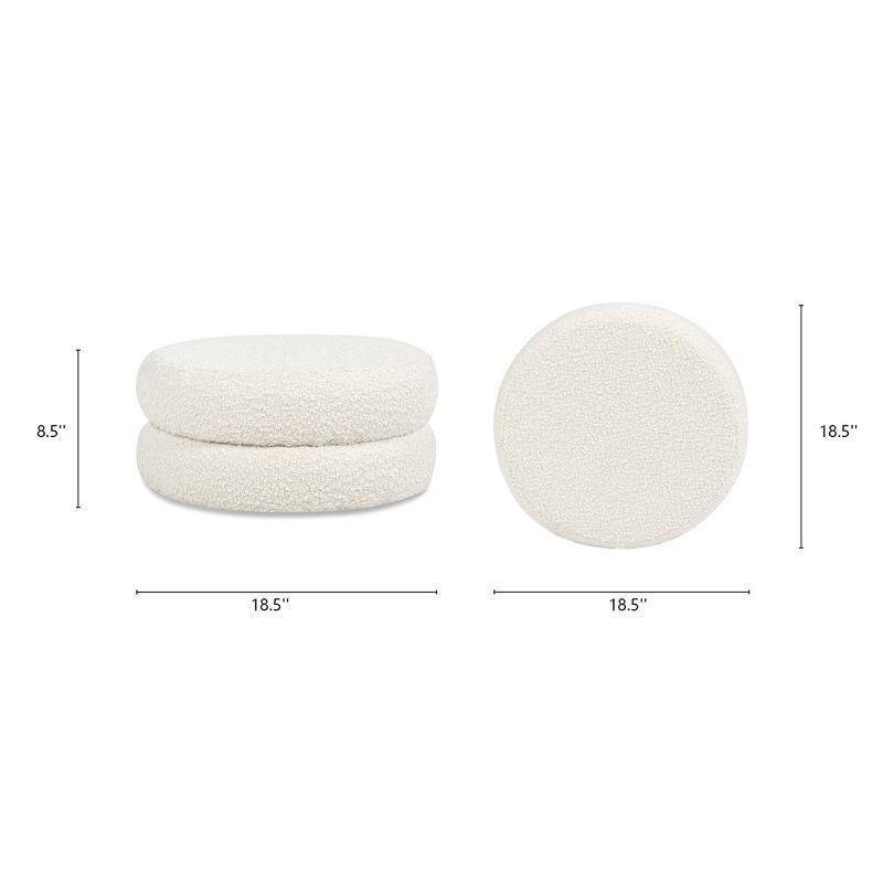 Jennifer Taylor Home Homary 18.5" Floor Cushion Footrest Ottoman