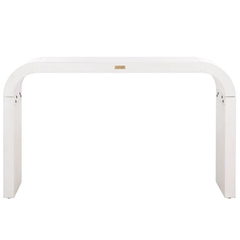 Liasonya Curved Console Table - CNS6604B - White - Safavieh
