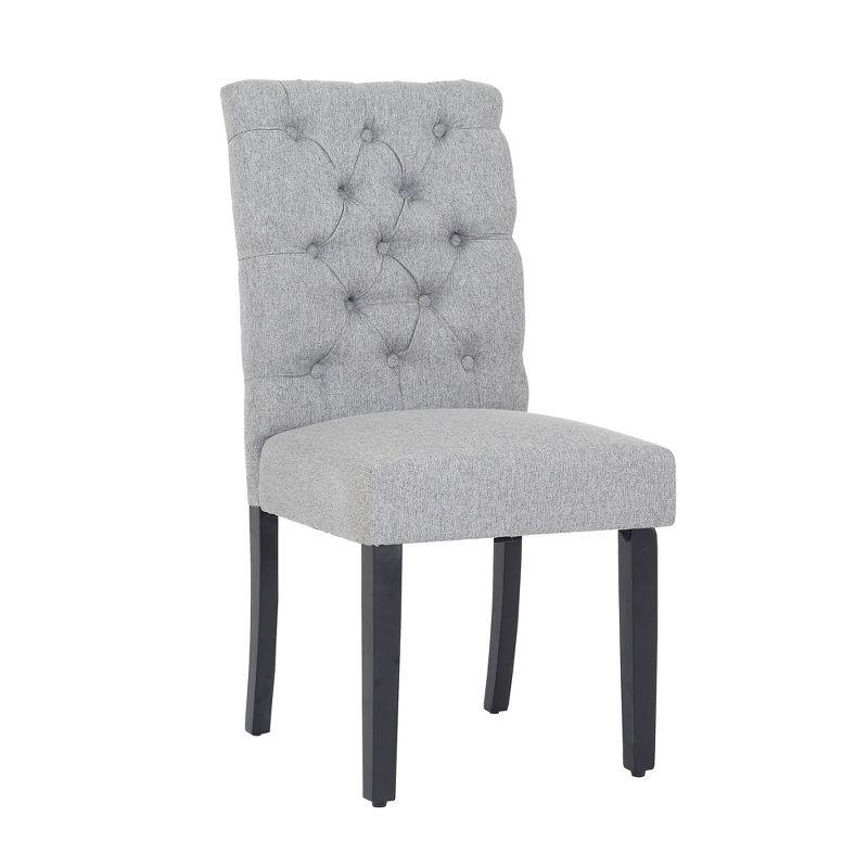 WestinTrends  Upholstered Button Tufted Dining Side Chair