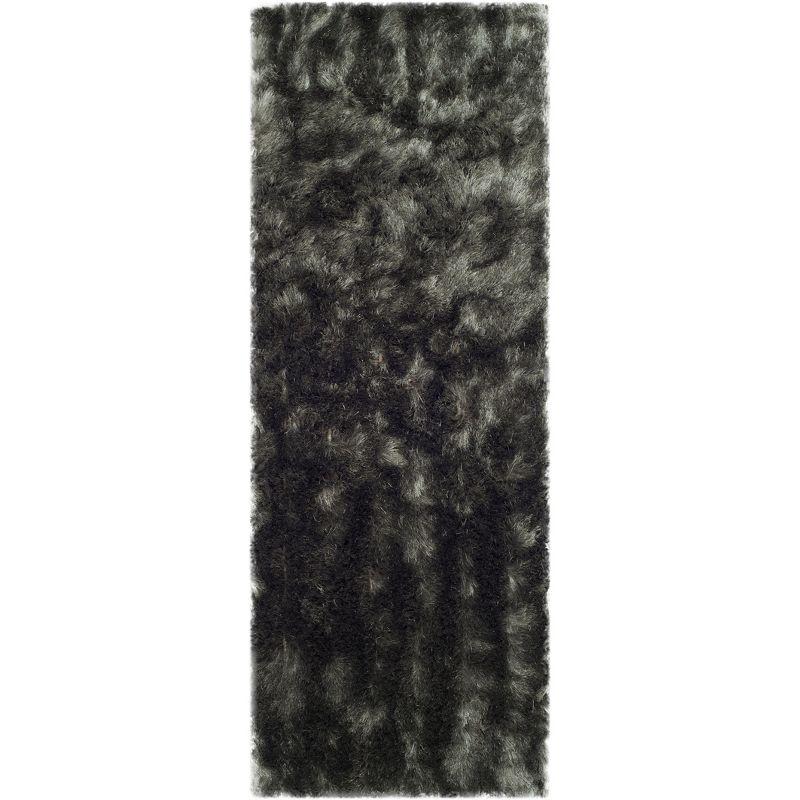 Paris Shag SG511 Hand Tufted Indoor Runner Rug - Titanium - 2'3"x10' - Safavieh