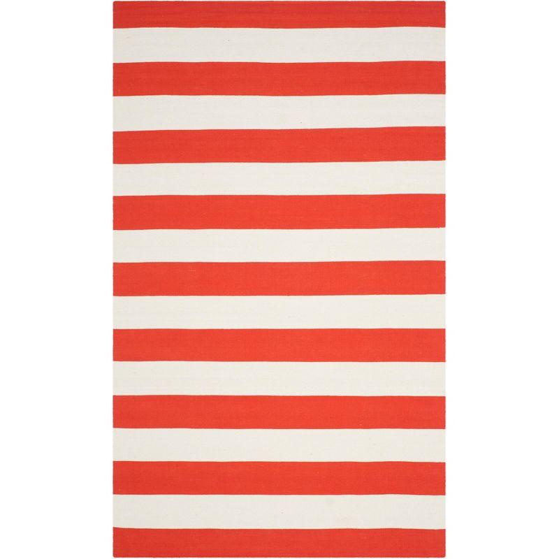 Montauk MTK712 Hand Woven Indoor Accent Rug - Rust/Ivory - 4'x6' - Safavieh