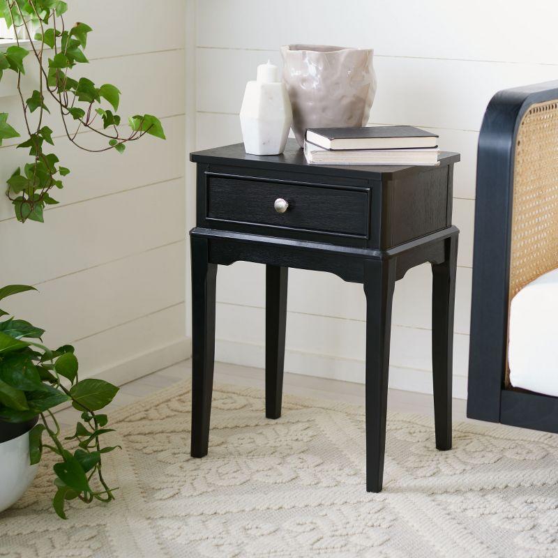 Opal 1 Draweraccent Table - Black - Safavieh