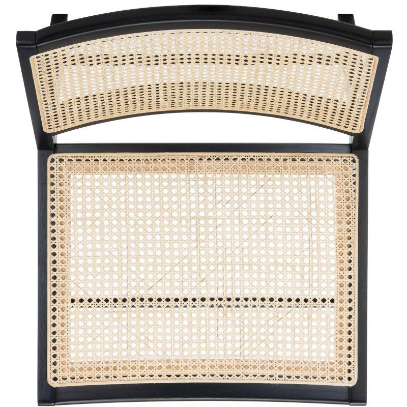 Auckland Rattan Accent Chair - SFV4102 - Black/Natural - Safavieh Couture