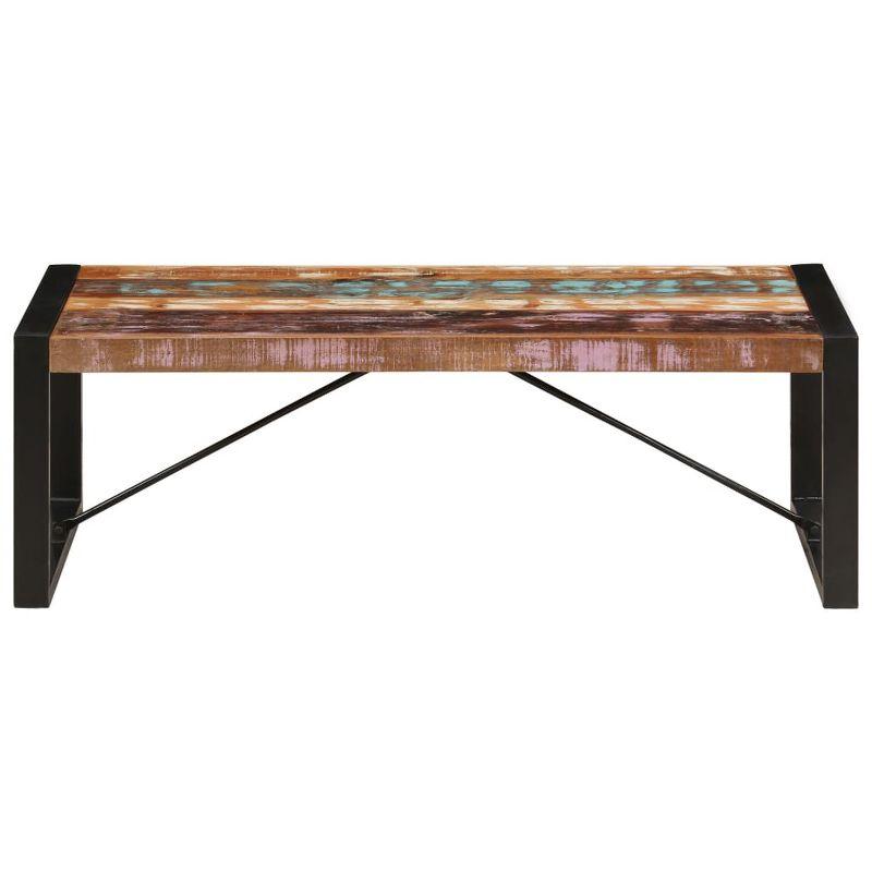 vidaXL Coffee Table Multicolor Solid Reclaimed Wood 47.2 in long Durable