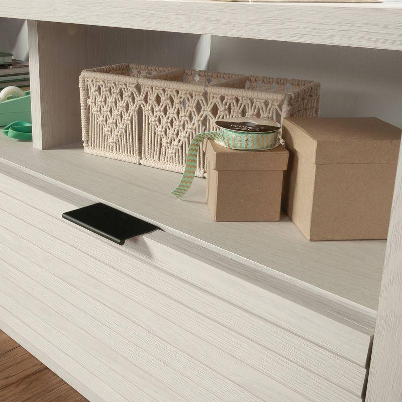 Harvey Park Entertainment Credenza TV Stand for TVs up to 70" Glacier Oak - Sauder: With Storage Drawers & Adjustable Shelves