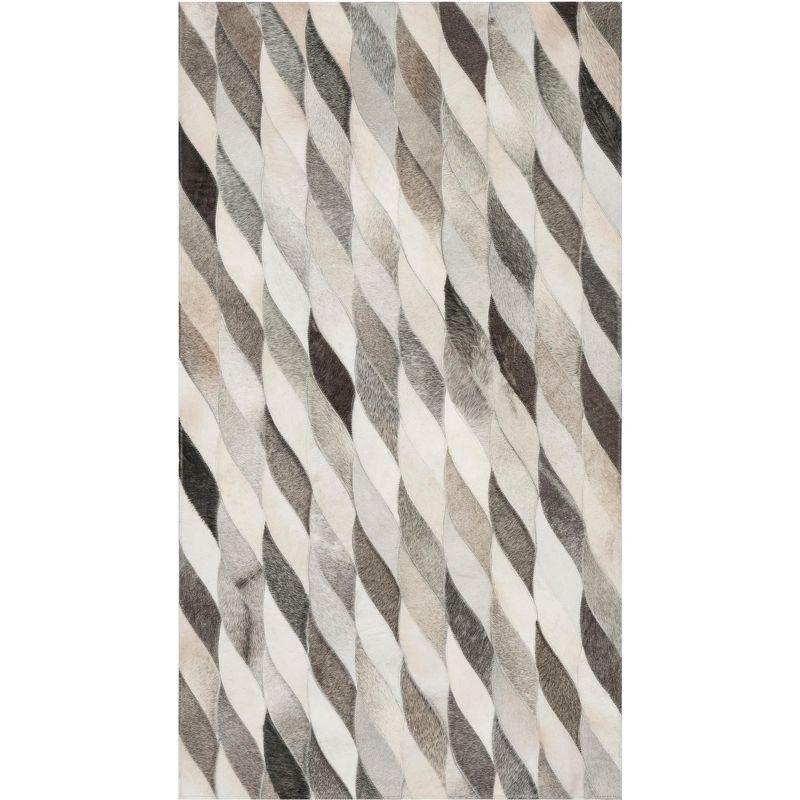 Studio Leather STL701 Hand Woven Indoor Accent Rug - Ivory/Grey - 3'x5' - Safavieh