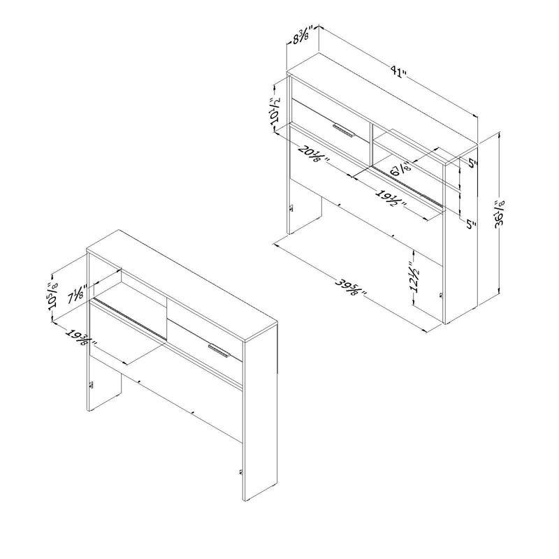 Fynn Twin Bookcase Headboard