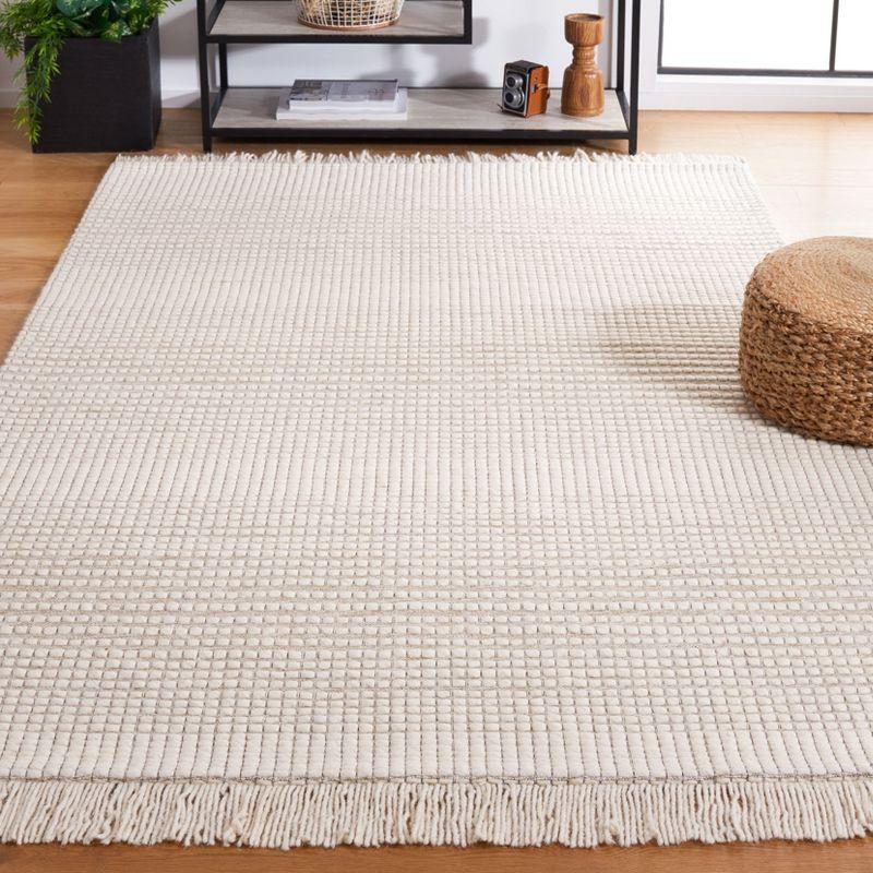 Marbella MRB208 Hand Woven Indoor Accent Rug - Ivory/Beige - 4'x6' - Safavieh