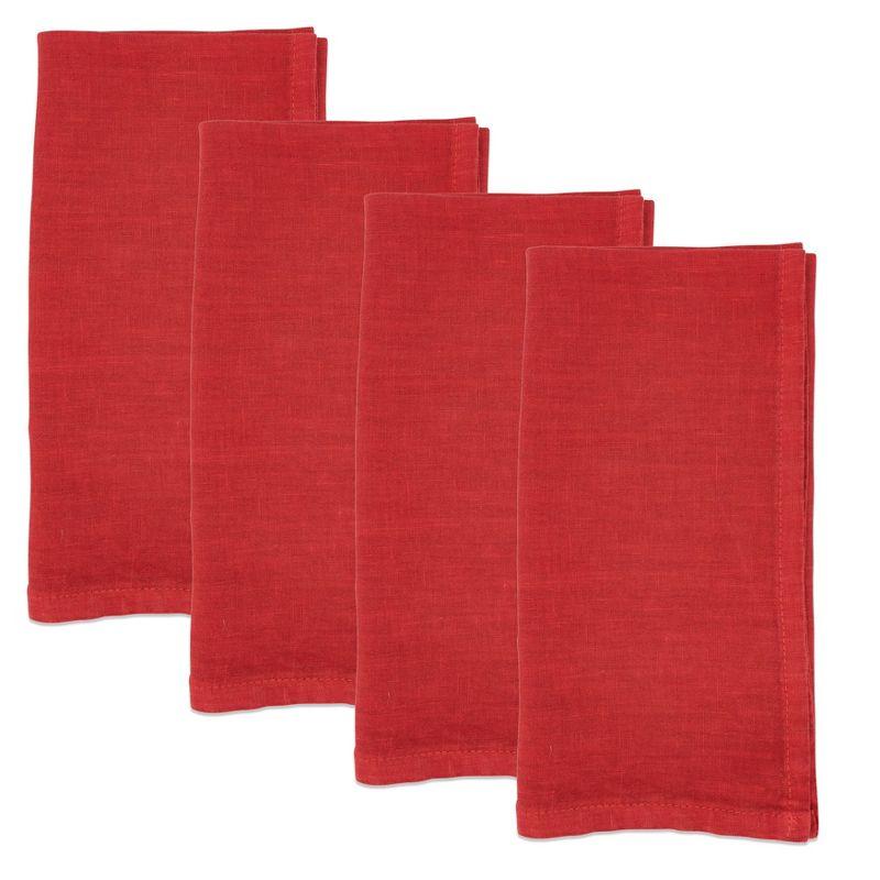 Caliban Crisp And Classic Linen Table Napkin (Set Of 4) 20S (Set of 4)