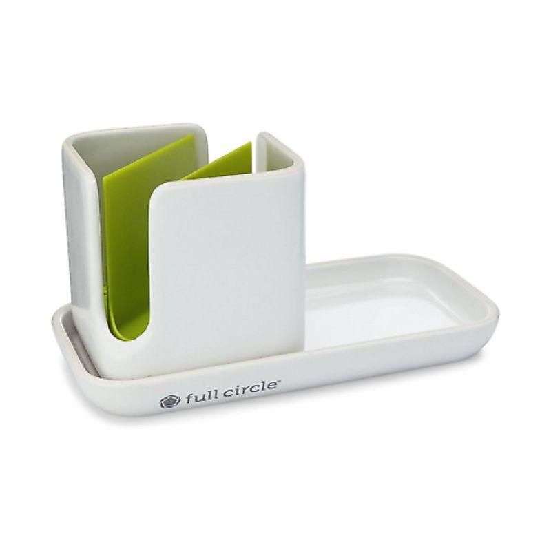 Full Circle Stash Modular Ceramic Sink Caddy White - 1 ct