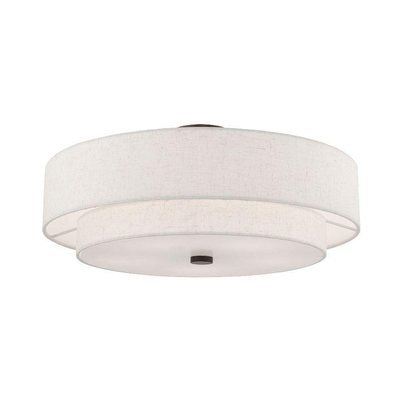 Livex Lighting Meridian 5 - Light Semi-Flush Mount in  English Bronze