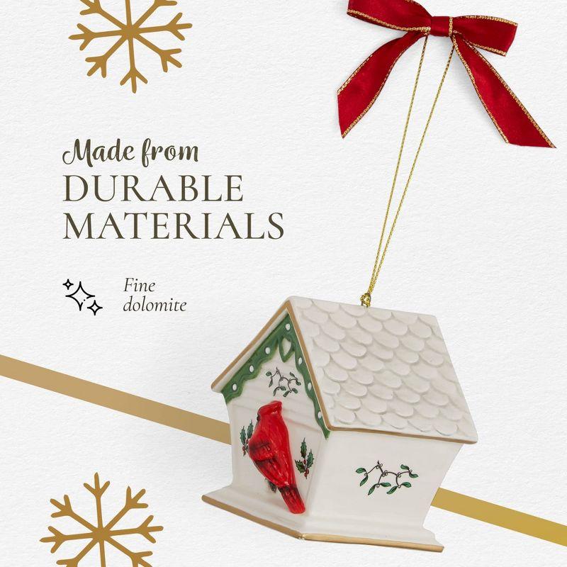 Spode Spode Christmas Tree Birdhouse Ornament 3.5"