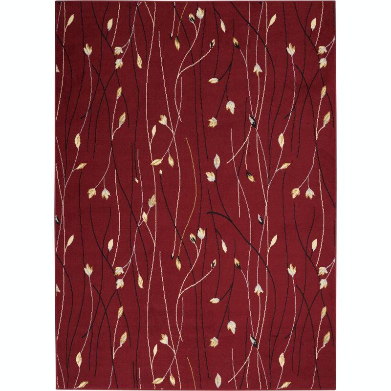 Nourison Grafix Flowing Vines and Blooms Indoor Area Rug