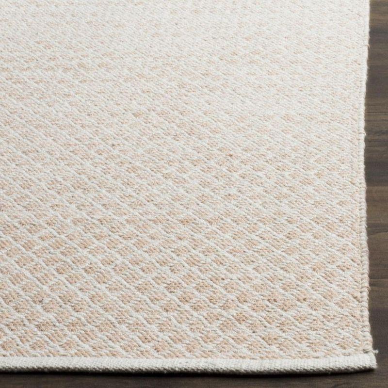 Coastal Charm Beige/Ivory Cotton 6' x 9' Hand-Woven Area Rug